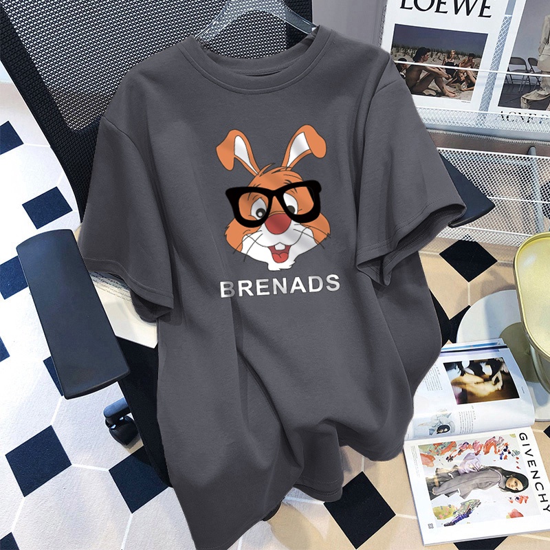 NRVP Áo thun 100% cotton tay ngắn dáng suông in họa tiết trẻ trung thời trang unisex size 5XL