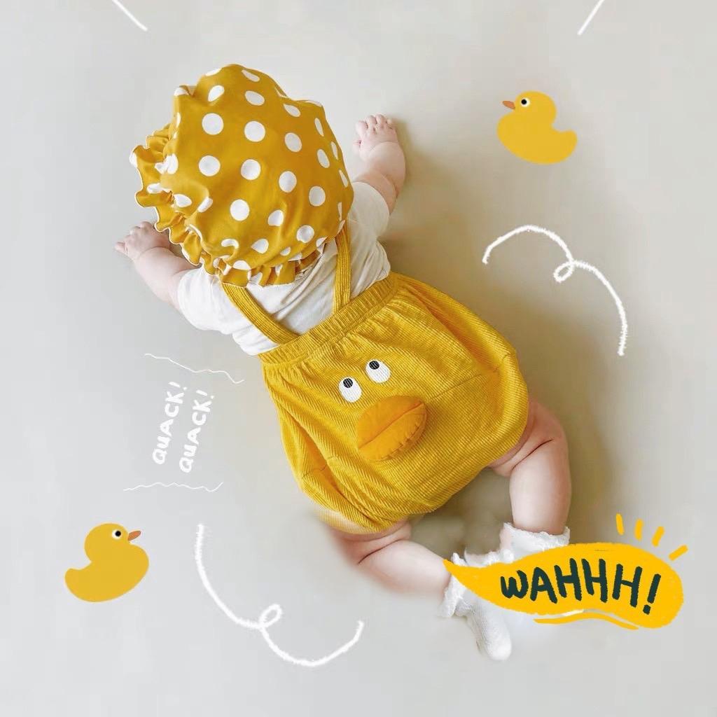 Body yếm hình vịt kèm áo cotton