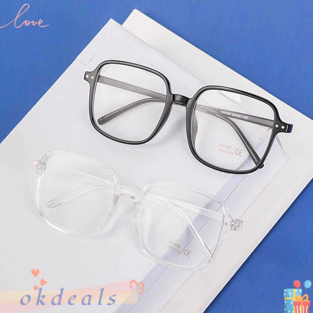 Kính Cận Unisex Gọng Nhựa Trong Suốt Siêu Nhẹ Độ Nét Cao