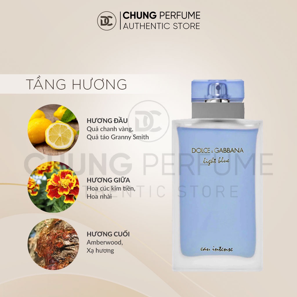 Nước Hoa Nữ DG Light Blue Intense mẫu thử 2ml 5ml 10ml