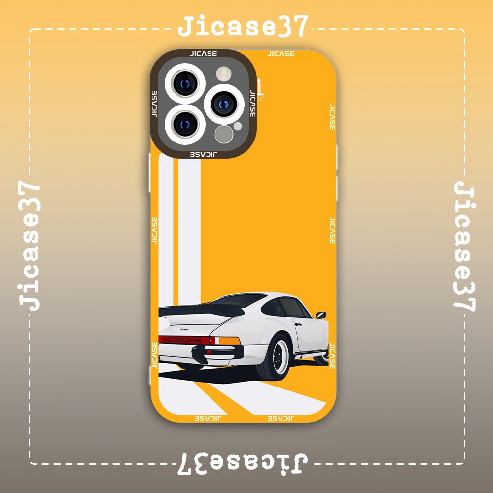 Ốp lưng iphone cạnh vuông Jicase Porsche Xe Hơi Thể Thao Racing Car