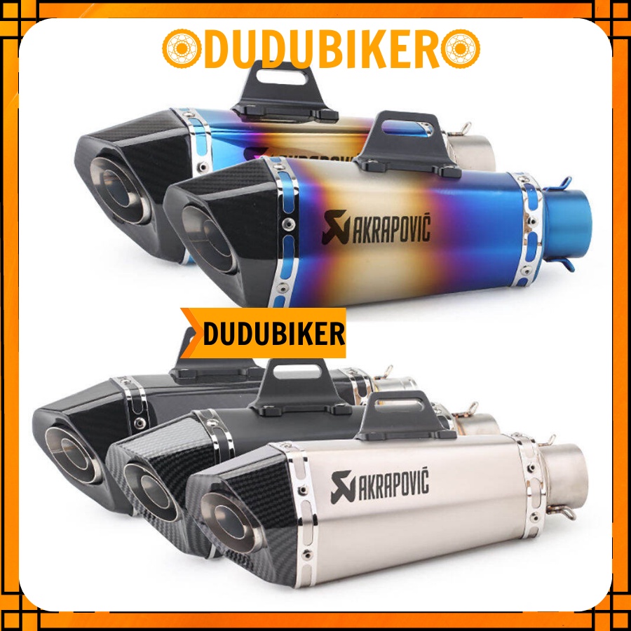 Pô Akrapovic Đùi gà, Pô Akra R9 cao cấp+Full Cổ Inox Gắn Dòng Xe Exciter150, Winner X, R15 V3, MT15,
