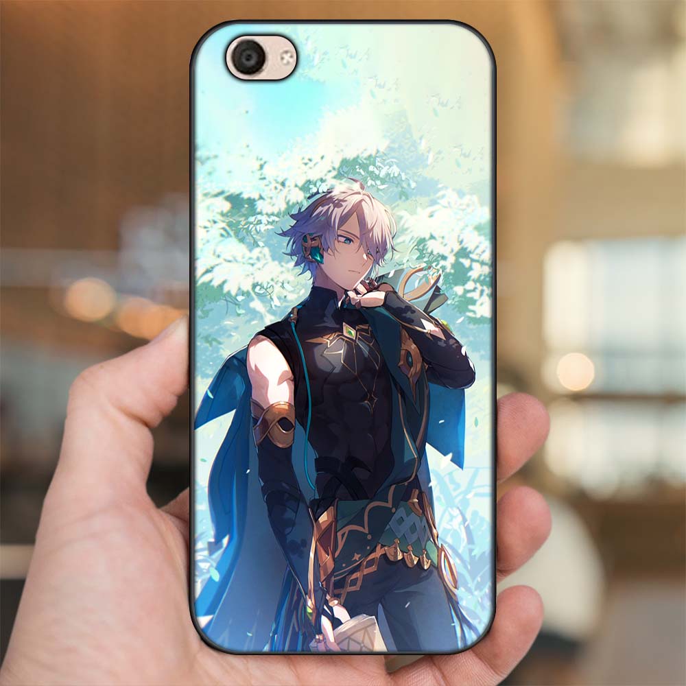 Ốp lưng Vivo V5, V5 Plus viền đen in hình Alhaitham Genshin Impact