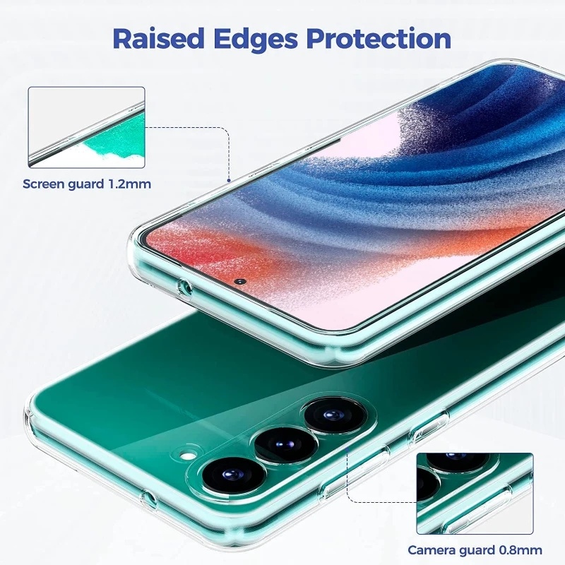 Ốp Điện Thoại TPU Silicone Mềm Trong Suốt Siêu Mỏng Cho Samsung S23 / S23 Ultra / S23