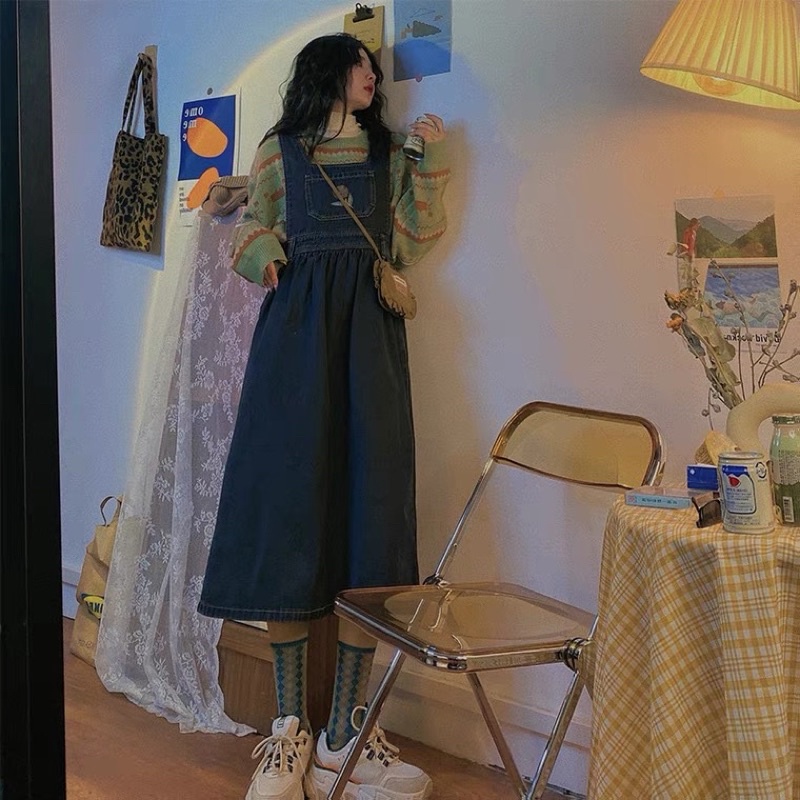 Váy yếm jeans bigsize ulzzang ORDER