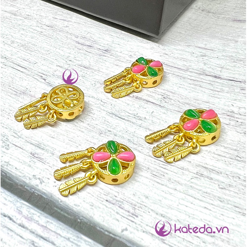 Charm mix vòng  KATEDA Shop Đồng Thau Mạ Vàng Đính Đá