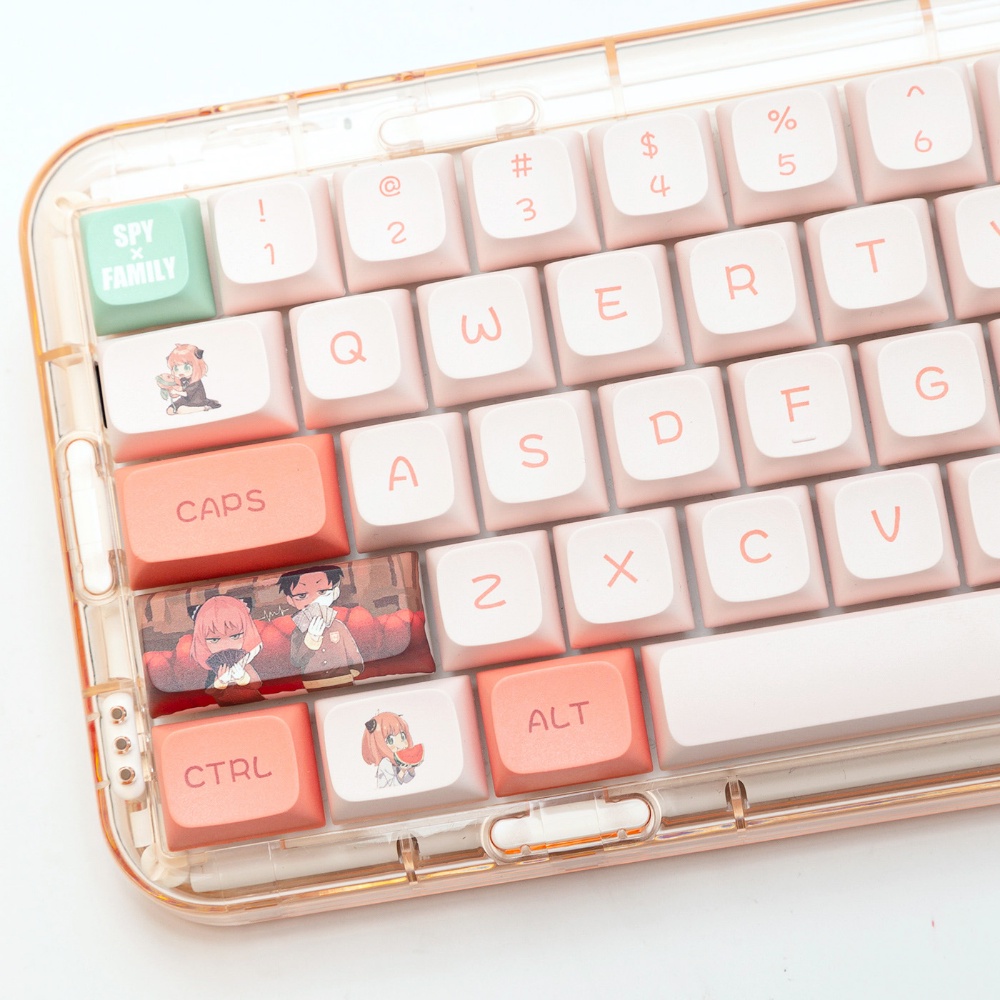 140 Phím Anya Forger Keycaps XDA Profile SPY×FAMILY Anime PBT Dye Sub Bàn phím cơ Keycap