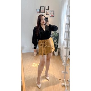 SET ÁO VẠT CHÉO QUẦN NƠ