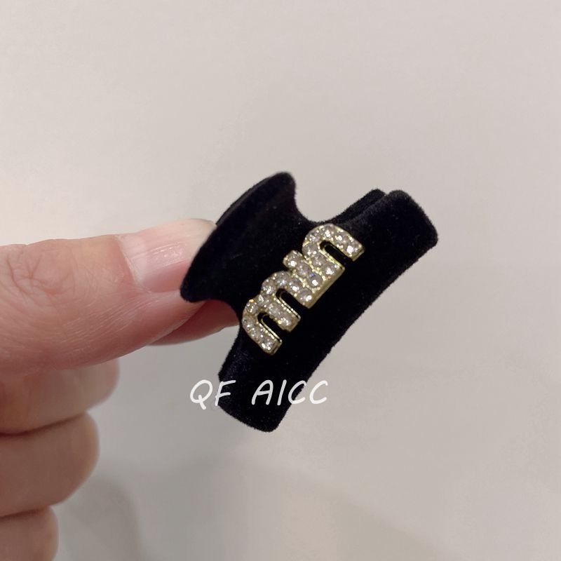 Kẹp Tóc Đính Kim Cương Giả Màu Vàng Đen Phong Cách Retro Mùa Thu Đông Cho Nữ