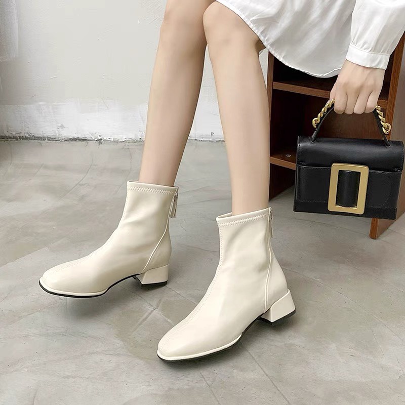 Order - Boots da cổ thấp đế 3,5cm - 3 màu Bigsize 34-43