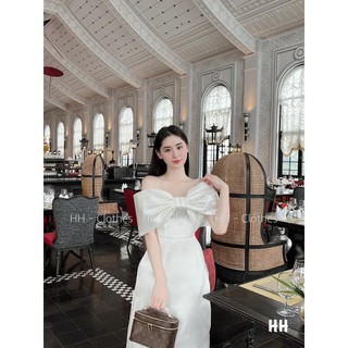 Áo Dài 2 Dây Nơ Trắng - D21072
