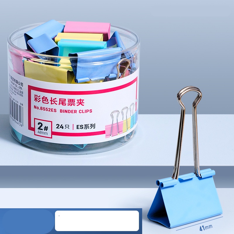 Hộp Kẹp Bướm, Kẹp Tài Liệu Màu Deli 9mm 25mm 32mm 41mm 50mm - 855xES