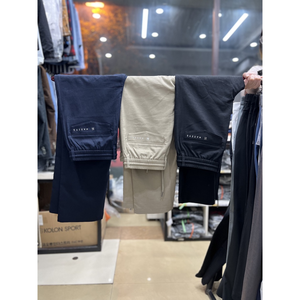 Quần golf Hazzys mẫu xuân hè vải nano linen 3B931