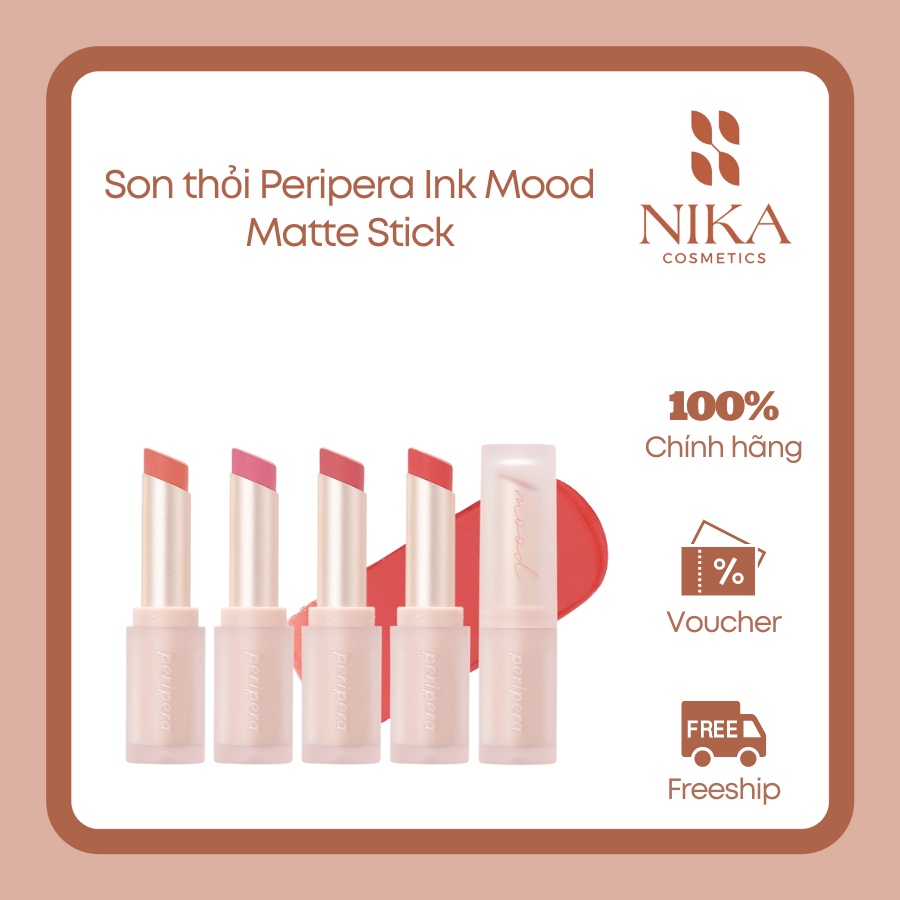 Son thỏi Peripera Ink Mood Matte Stick [Nika Cosmetics]
