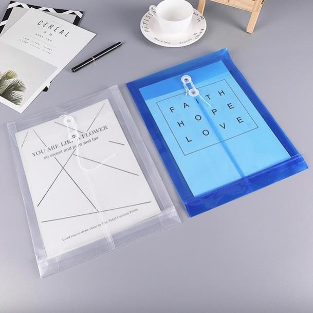 Túi đựng tài liệu A4 trong suốt giá rẻ - cặp đựng tài liệu văn phòng a4 cao cấp - HIKOMA STORE