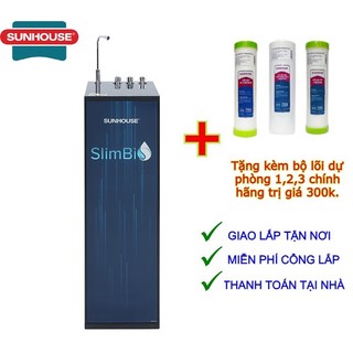 Máy lọc nước ro nóng nguội lạnh sunhouse sha76213ck 10 lõi