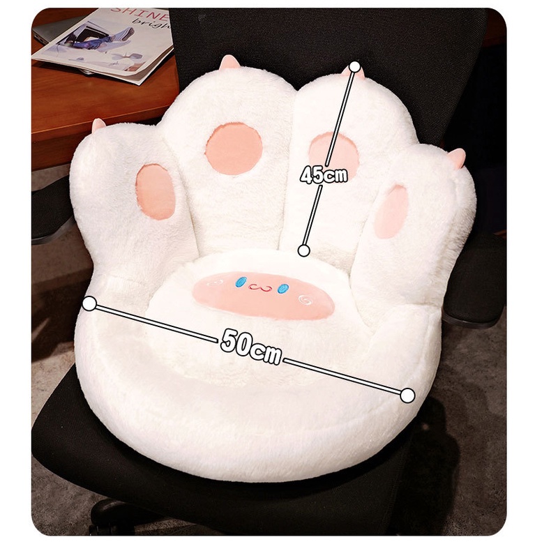 Munroe Đệm Ngồi Dày Dặn Mềm Mại Hình Móng Vuốt Mèo Dễ Thương Dành Cho Văn Phòng / Phòng Khách