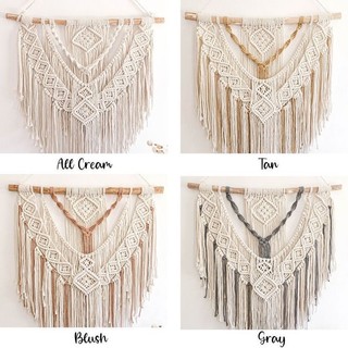 Mành treo trang trí tường macrame decor vintage nhiều khích thước