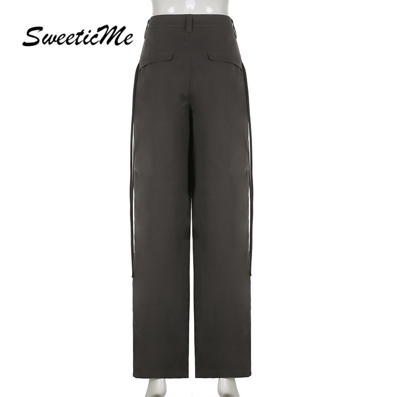 Quần Dài Lưng Cao Màu Trơn Dáng Ôm Thời Trang 2023 Cho Nữ