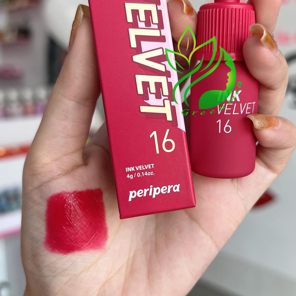 Son Ink 16 Heart Fuchsia Pink Hồng Trầm Ánh Tím Kem Lì Peripera Ink Velvet Lip Tint Mới Nhất 4g