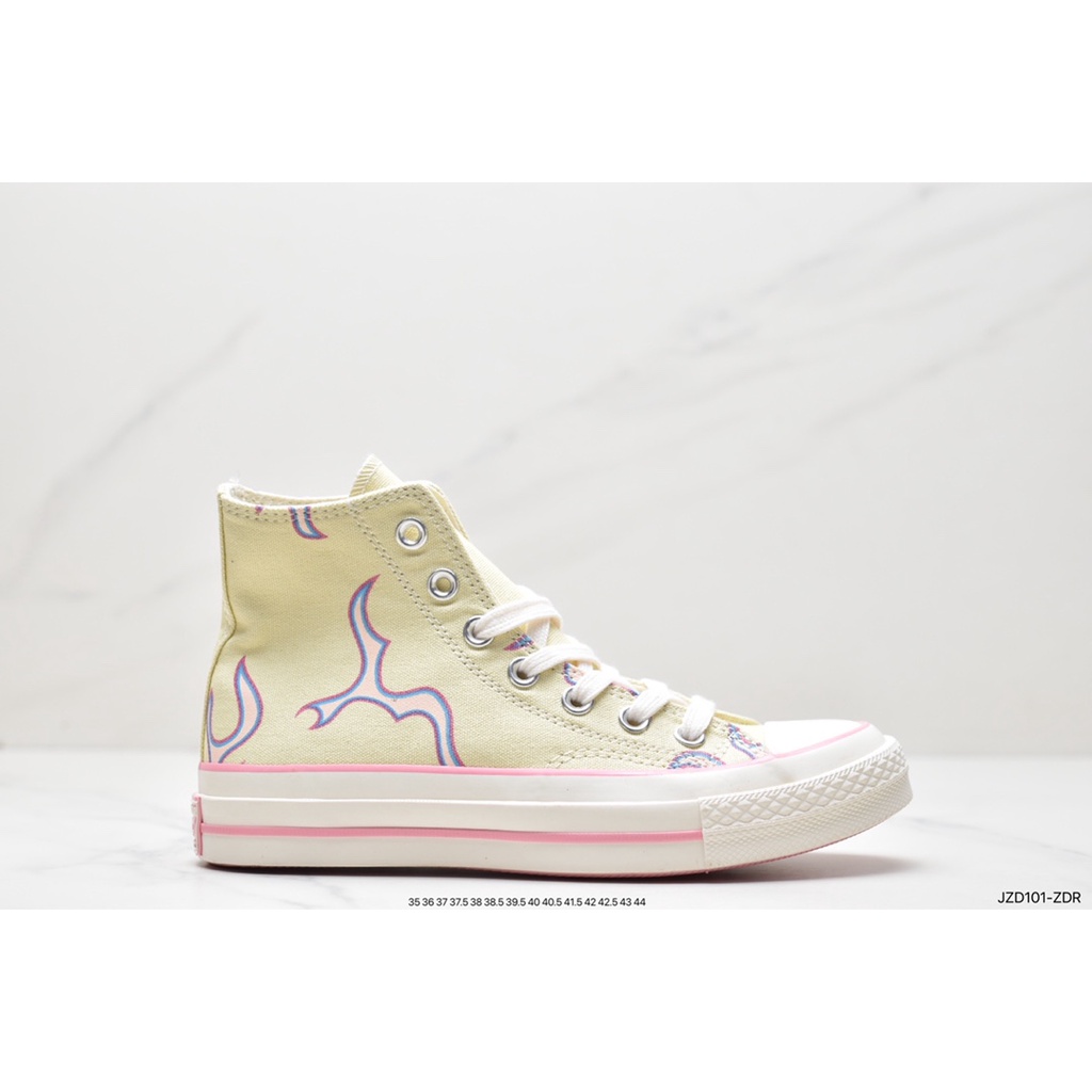 GIÀY SNEAKER MÃ SẢN PHẨM: 172398C_Golf Le Fleur x Converse Chuck 1970 Hi"Yellow Flame"_FULL BOX_FREE SHIP TOÀN QUỐC