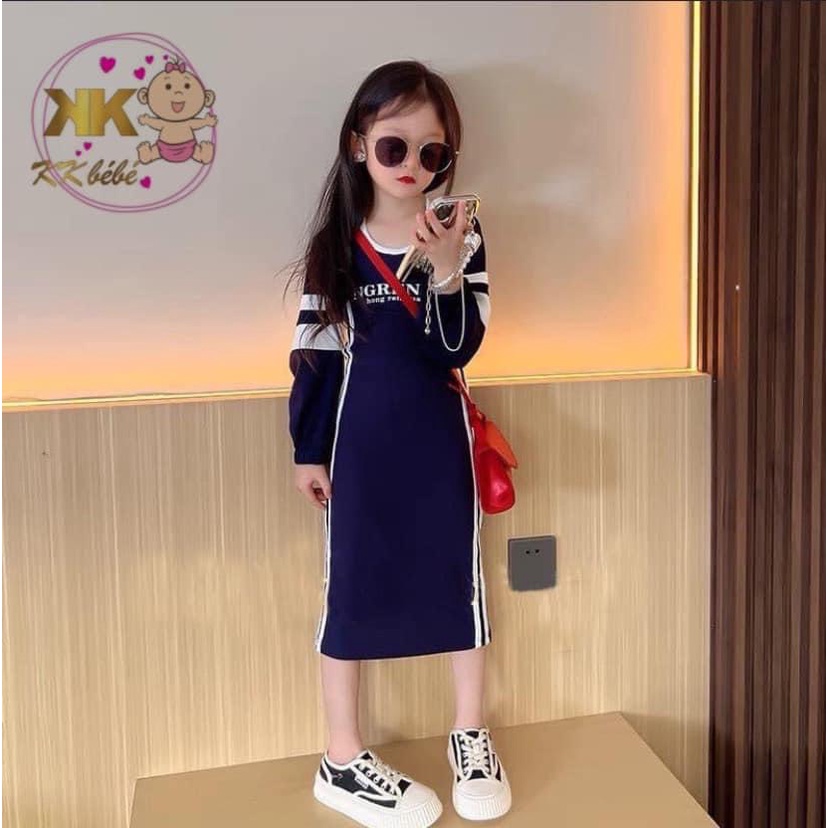 Váy body kèm khoác crop bé gái