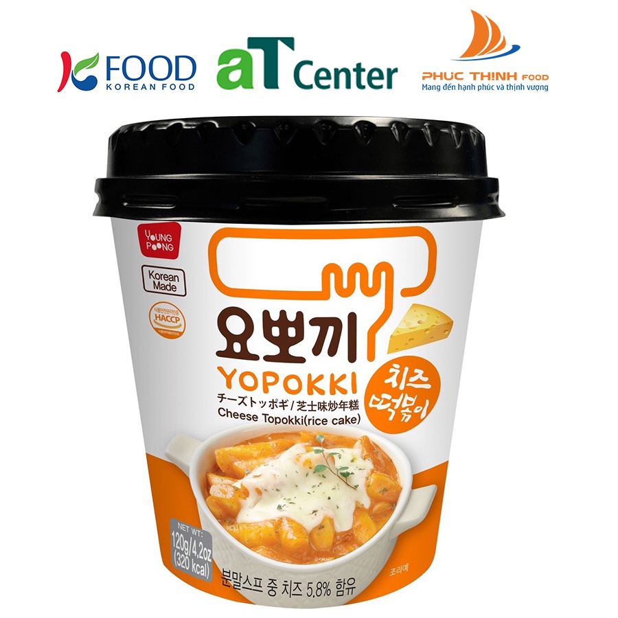 [PHÔ MAI] Bánh Gạo Young Poong Topokki Vị Phô mai Nhập Khẩu Hàn Quốc Dạng Ly (120g/ly)