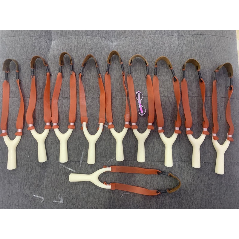 Ná thun bắn sỏi đá chất liệu ABS cột sẵn dây dày 2mm y hình