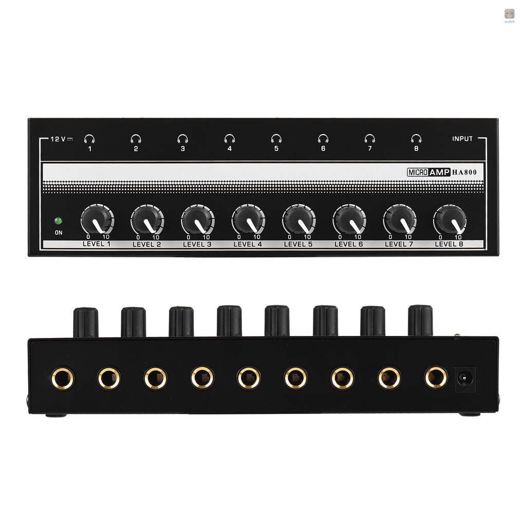 Bộ Khuếch Đại Âm Thanh Tai Nghe HA800 a2hovn HA800 Micro Mini Siêu compact 8 Kênh Âm Thanh Nổi AMP. Với Bộ Chuyển Đổi Nguồn