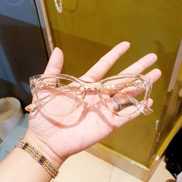 PVN57931 Kính mắt mèo giả cận siêu sang siêu đẹp cho nữ