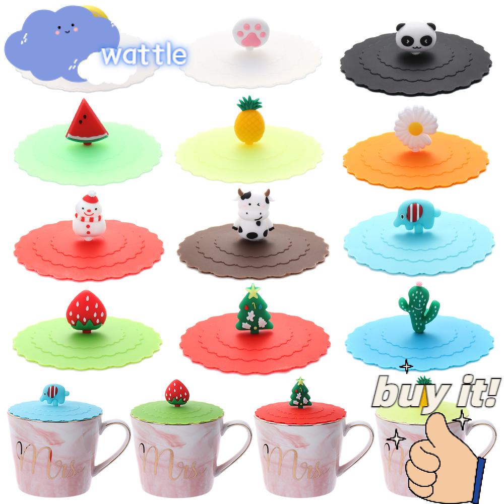 Nắp Đậy Cốc Trà / Cà Phê Bằng Silicone Chống Bụi Tái Sử Dụng Được