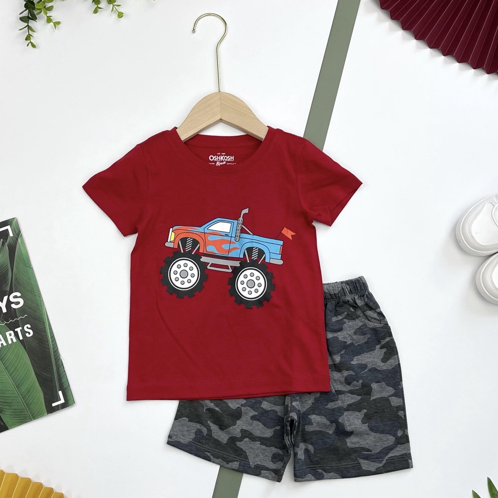 Đồ bộ cotton bé trai LITIBABY ngắn tay cho bé từ 1/7 tuổi [BCT01]