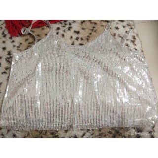 ORDER🔴Áo sequin bling bling 2 dây(ảnh thật)