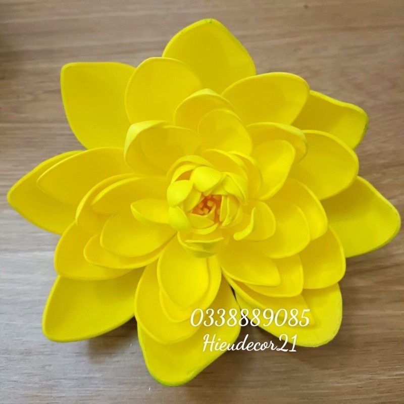 Đầu bông hoa SEN XỐP loại đẹp kích thước 15cm -18cm , trang trí giỏ hoa quà, tháp bánh Tết siêu đẹp