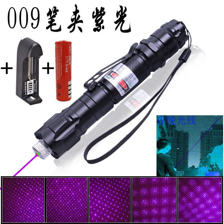 Đèn Pin Laser009 Đỏ Xanh Dương Tím Tím