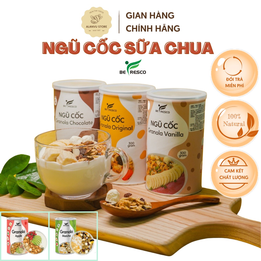 Ngũ Cốc Sữa Chua Befresco Siêu Hạt Không Biến Đổi Gen Ăn Kiêng Giàu Dinh Dưỡng Xuất Khẩu Nhật 300g