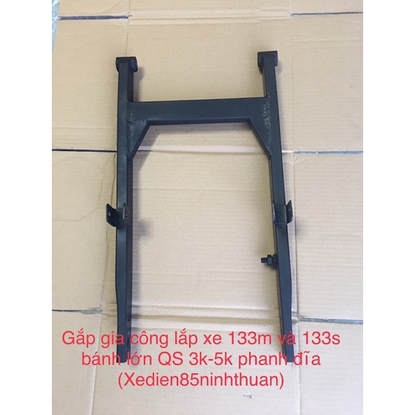 Gắp gia công xe điện 133m và 133s lắp bánh lớn từ 800-3000w