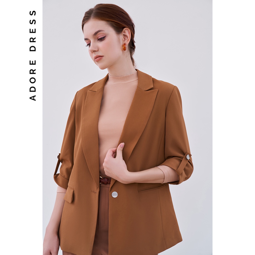 Blazer cổ 2 ve chéo tay lỡ đính cá tay 4 màu 2BL1004 ADORE DRESS