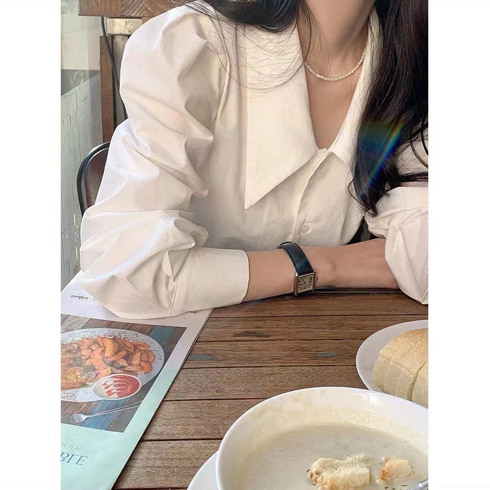 Áo Kiểu Tay Phồng Phong Cách Pháp Thời Trang Xuân Thu