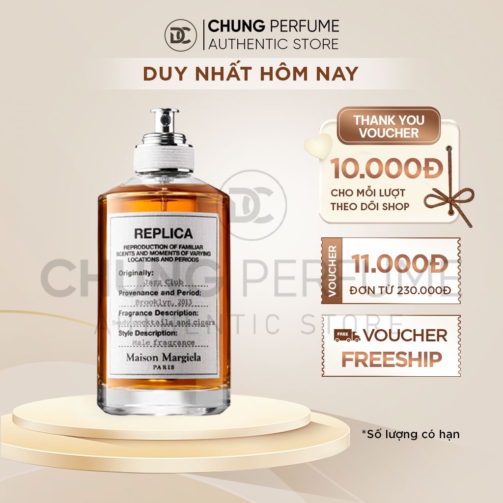Nước hoa Unisex Replica Jazz Club mẫu thử 2ml 5ml 10ml