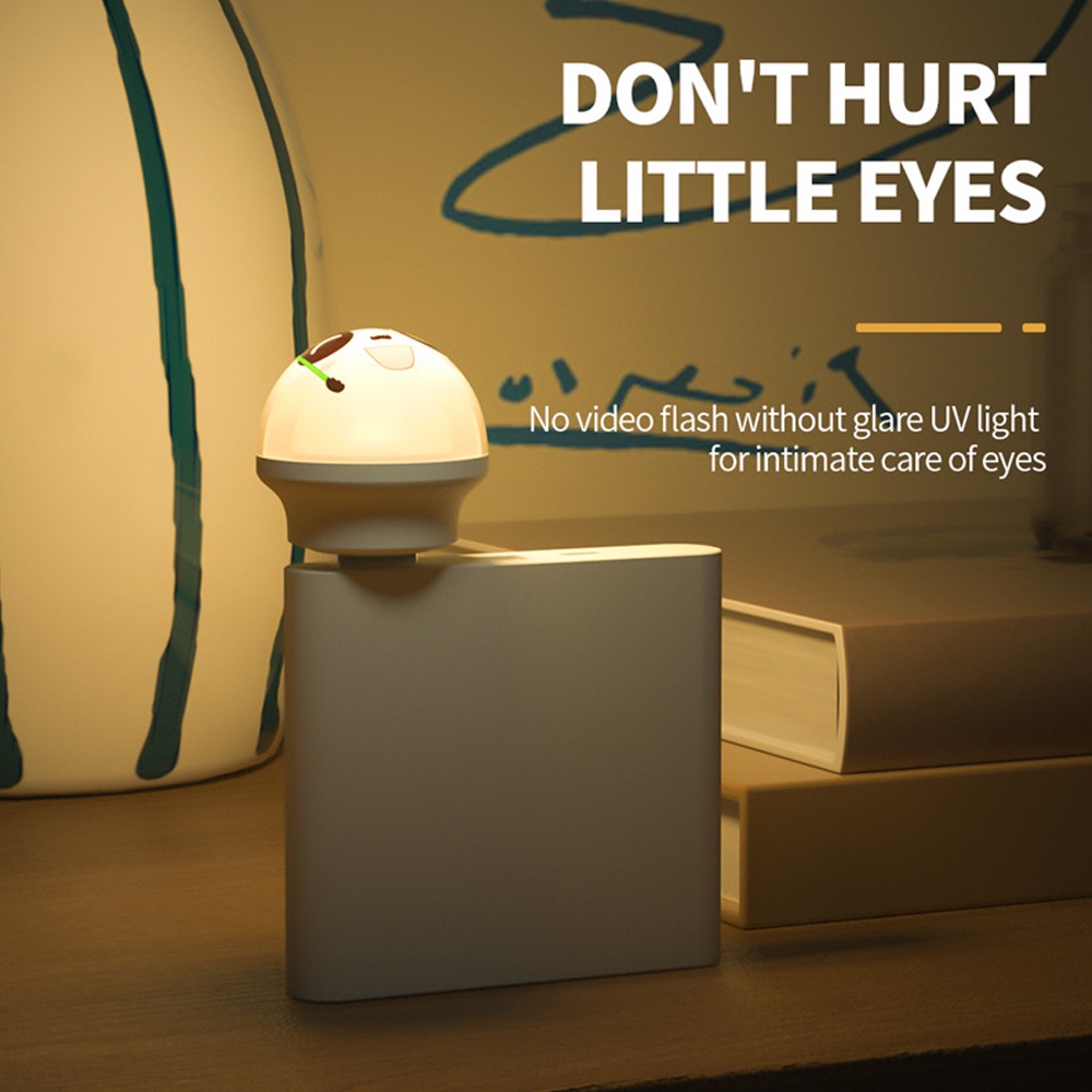 Đèn LED Đọc Sách Bảo Vệ Mắt Hình Gấu Trúc Mini Mềm Mại Điều Chỉnh Được Màu Sắc Thay Đổi Giọng Nói Tiện Dụng