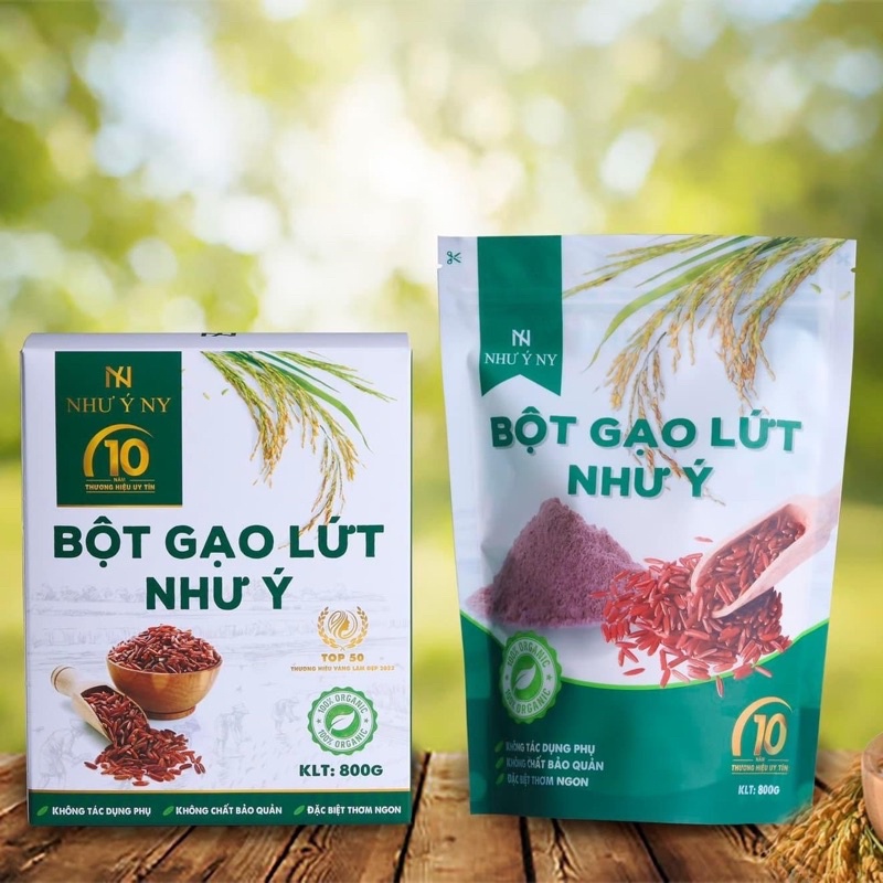 Combo bột gạo lứt Như Ý 800g kèm 1 hũ yến 70ml tác dụng giảm cân, lợi sữa giúp cơ thể nhẹ nhàng
