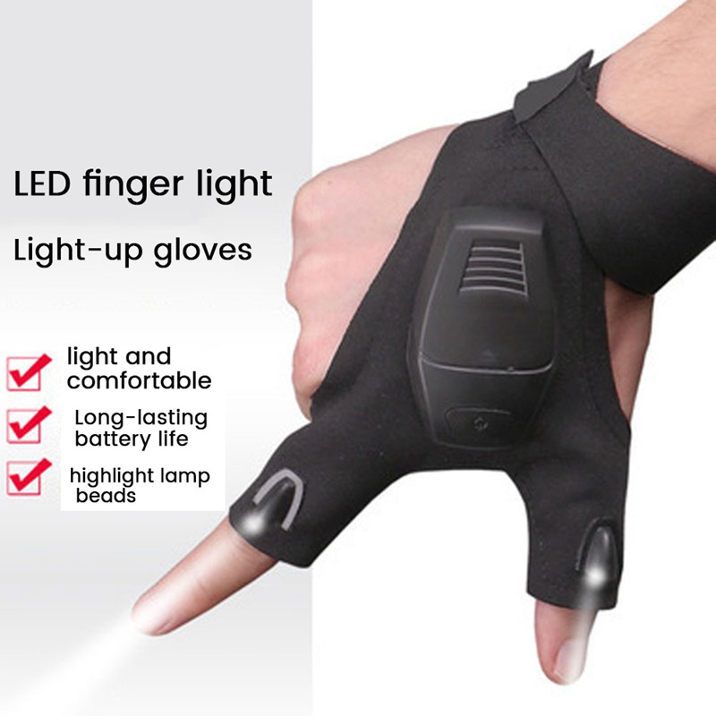 Găng Tay Đèn Pin LED Có Thể Sạc Lại Dùng Để Sửa Chữa Câu Cá