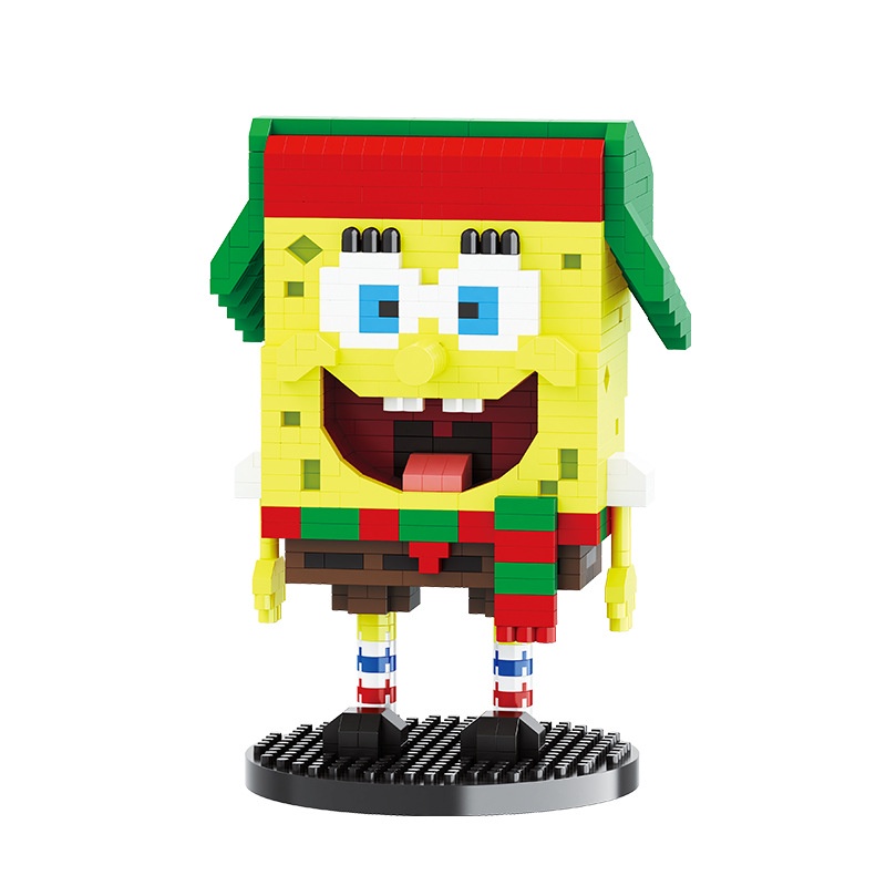 Bộ Đồ Chơi Xếp Hình Nhân Vật Hoạt Hình SpongeBob