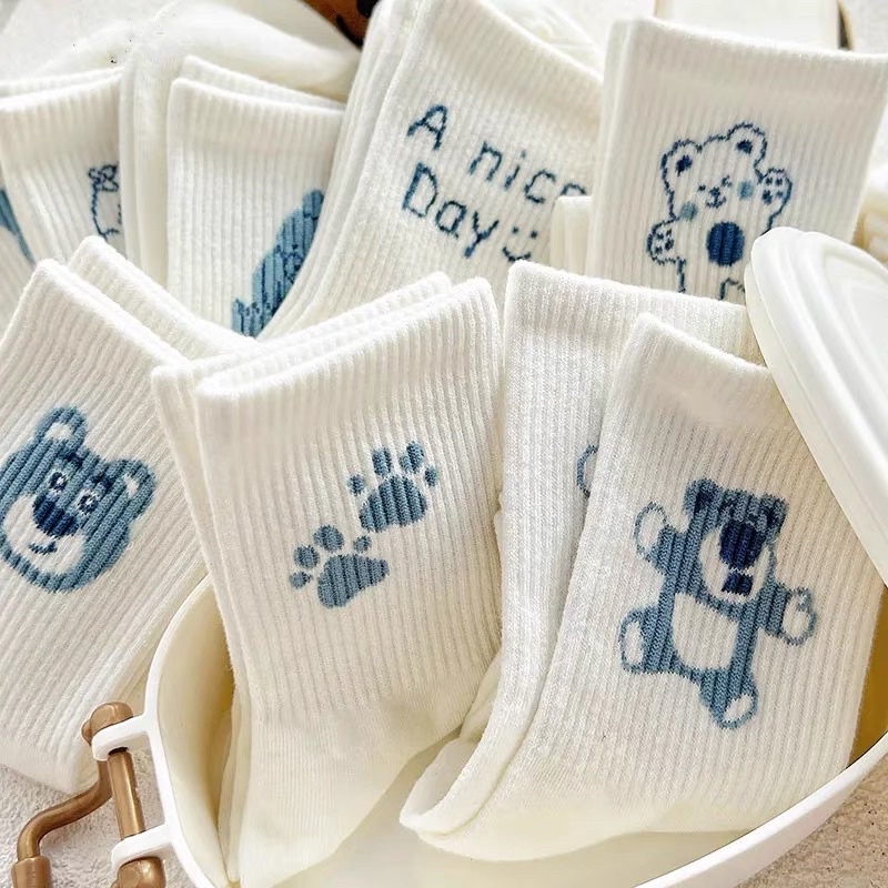 Tất cao cổ, vớ Gấu Dâu Xanh Lotso đáng yêu-M088