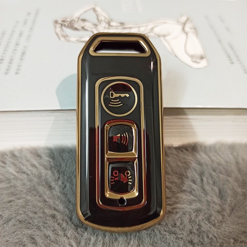 Vỏ Bọc Chìa Khóa Điều Khiển Từ Xa 3 Nút Bằng Silicon TPU Mềm Cho Xe Máy Honda PCX-150 SH 125 ADV 150 PCX 150