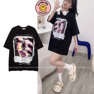 Áo thun tay lỡ form rộng by xu min min áo phông unisex oversize thun discooo