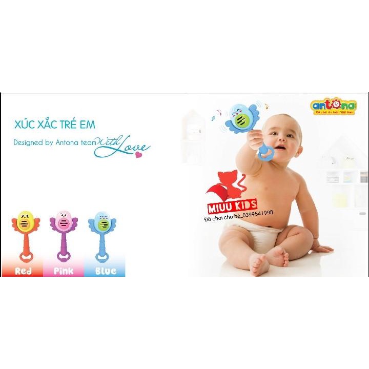 Xúc Xắc Chú Gà Dễ Thương  Bằng Nhựa Cao Cấp Chính Hãng Antona An Toàn Cho Bé