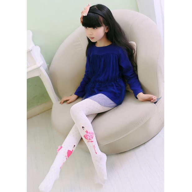 Quần Tất Múa Ballet Vải Cotton Kiểu Công Chúa Thời Trang Xuân Thu Cho Bé Gái