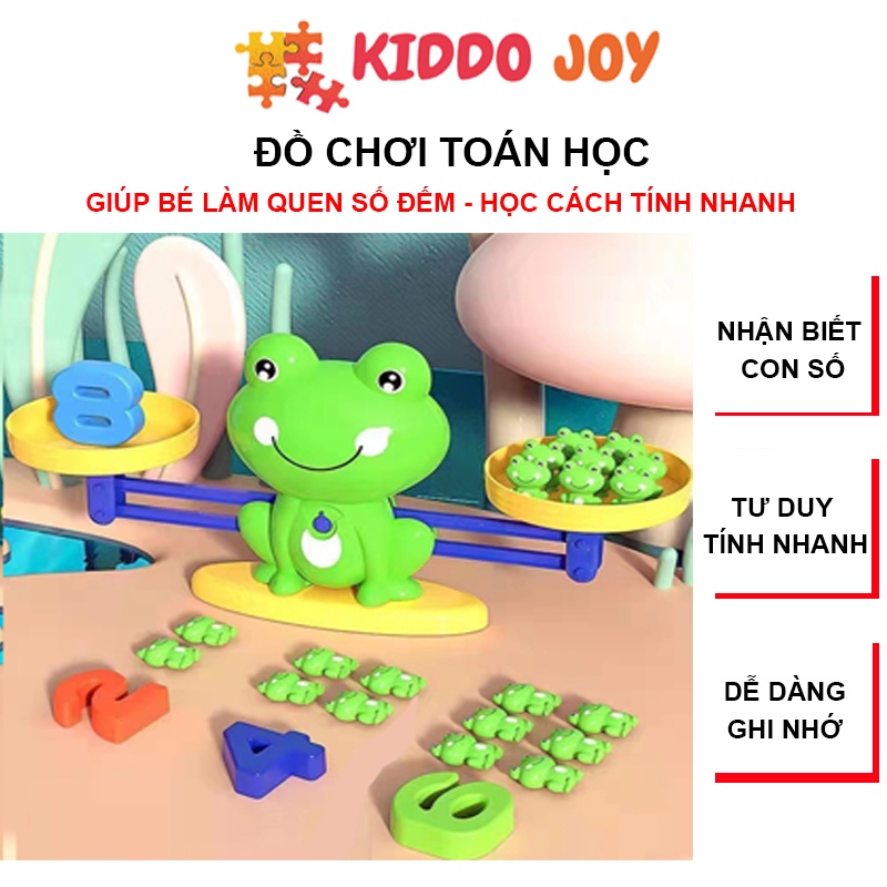 Đồ chơi ếch cân bằng, giúp bé làm quen số đếm và kỹ năng đo lường